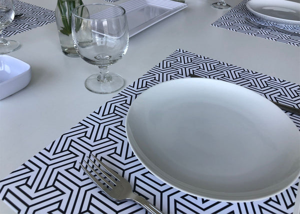 Modern Placemats, Set of 12 11 x 17 placemats, home decor 3