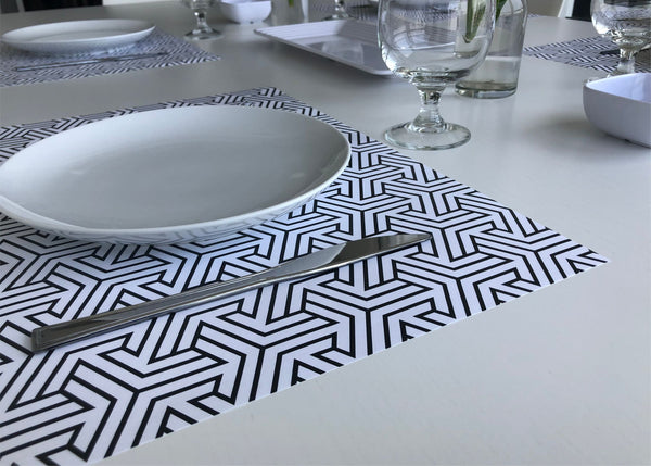 Modern Placemats, Set of 12 11 x 17 placemats, home decor 3