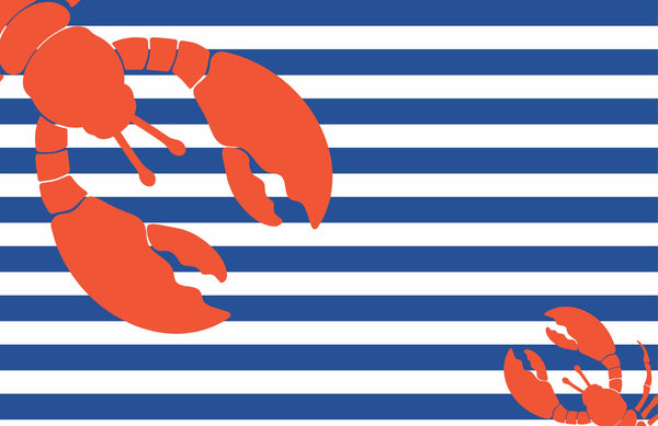 Nautical Placemats - Lobster Blue and Red