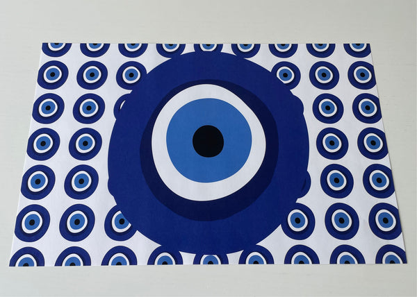 Evil Eye paper placemats