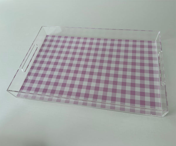 Endless possibilities acrylic tray - Gingham Pink Insert