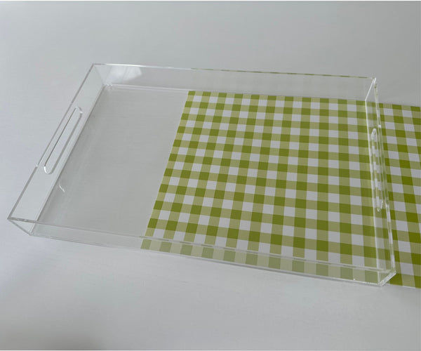 Endless possibilities acrylic tray - Gingham Green Insert