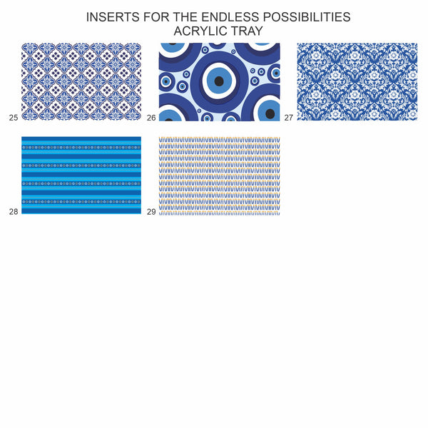 Add more Inserts for the Endless possibilities acrylic tray