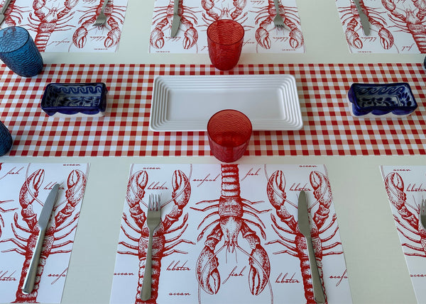 Red and white Gingham