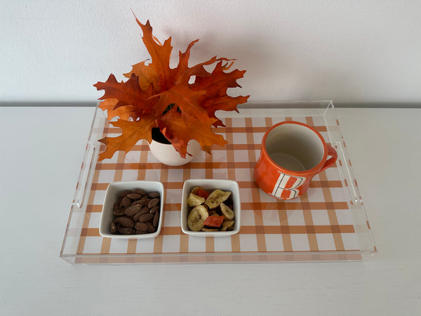 Endless possibilities acrylic tray - Gingham Orange Insert