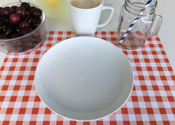 Red and white Gingham
