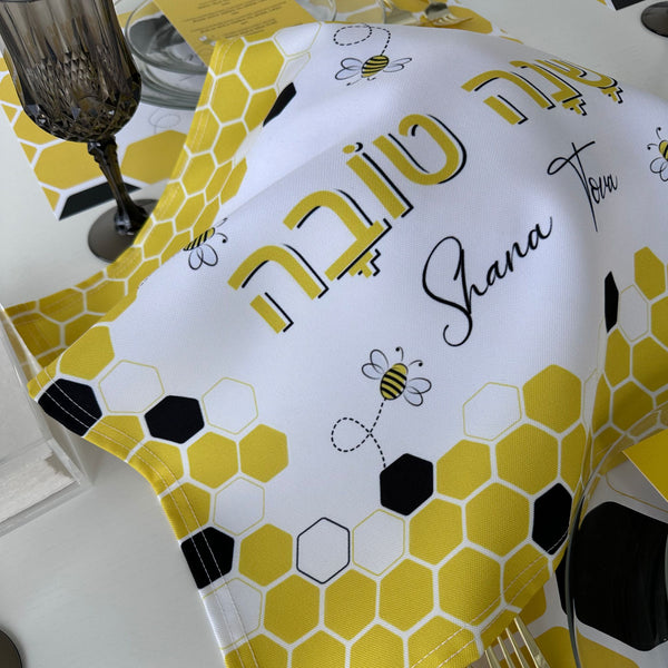 Rosh Hashanah Challah Cover, Bee and Honey