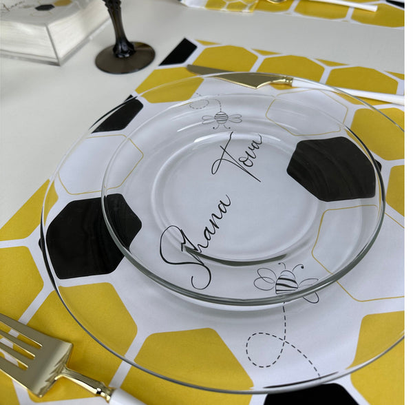 Rosh Hashanah Placemats, Bee and Honey, set of 12