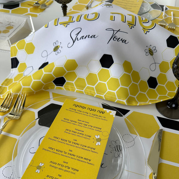 Rosh Hashanah Challah Cover, Bee and Honey