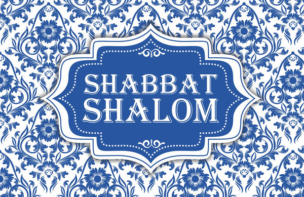 Set of 12 11 x 17  Shabbat Shalom paper placemats Chinese Style