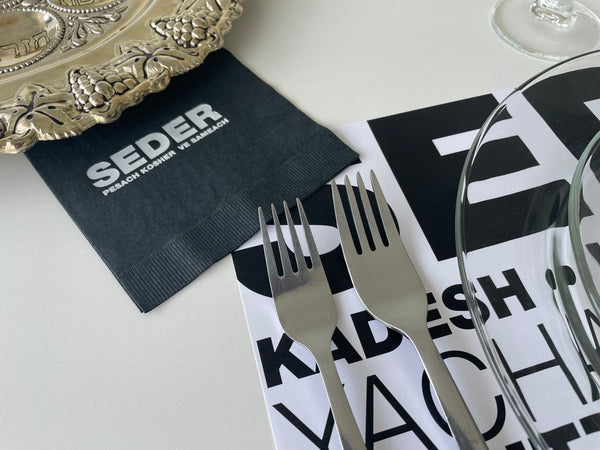 Passover SET - 12 Placemats + 20 Napkins SEDER