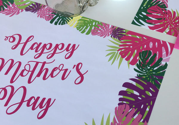 Mother's Day Placemats - Tropical