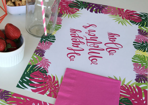 Mother's Day Placemats - Tropical