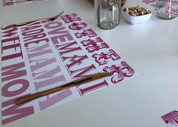 Mother's Day Placemats - Pinkish