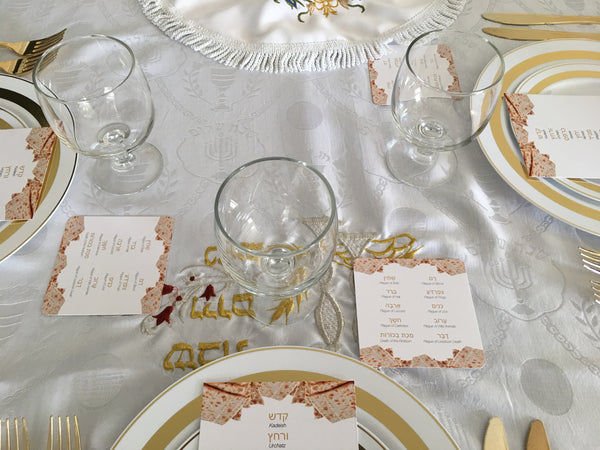 Passover coasters, Set of 12 coasters, Pesach, 10 plagues