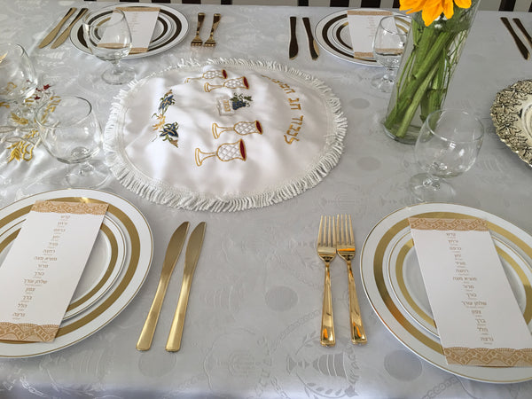 Passover cards, Set of 12 8.5" x 4.25"cards, Pesach, order of the seder