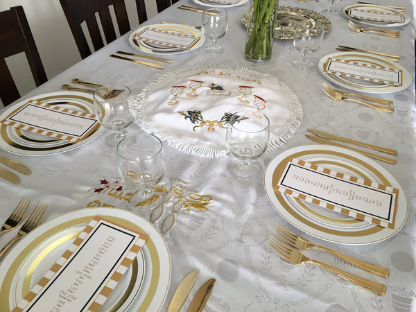 Passover cards, Set of 12 8.5" x 4.25"cards, Pesach, order of the seder