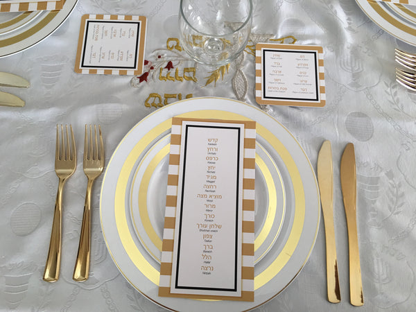 Passover coasters, Set of 12 coasters, Pesach, 10 plagues