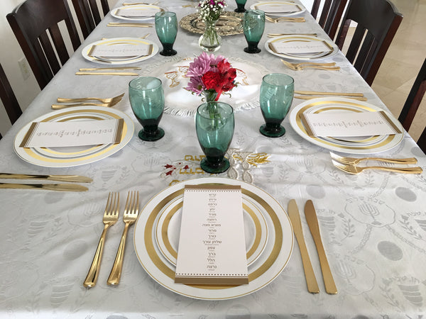 Passover cards, Set of 12 8.5" x 4.25"cards, Pesach, order of the seder