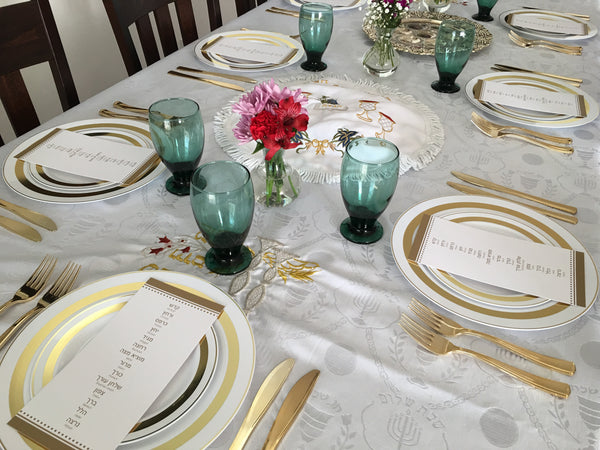 Passover cards, Set of 12 8.5" x 4.25"cards, Pesach, order of the seder