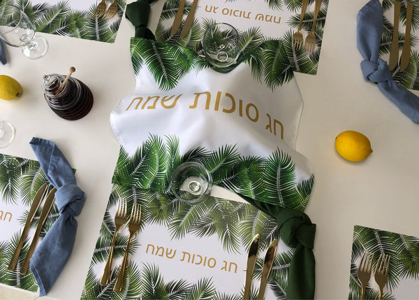 Sukkot Challah Cover Leaves