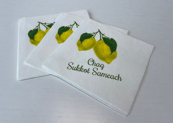 Sukkot Lemons Napkins