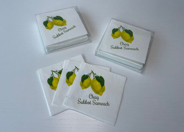 Sukkot Lemons Napkins
