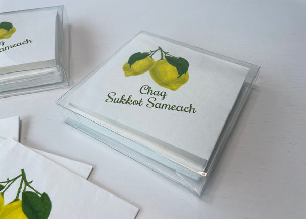 Sukkot Lemons Napkins