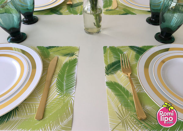 Tropical Placemats, Set of 12 11 x 17 placemats, home decor,