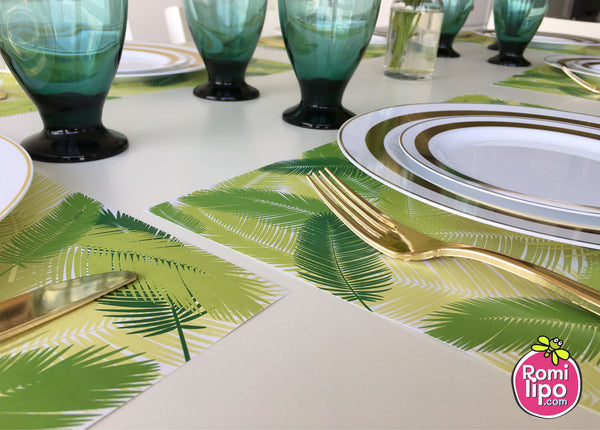 Tropical Placemats, Set of 12 11 x 17 placemats, home decor,