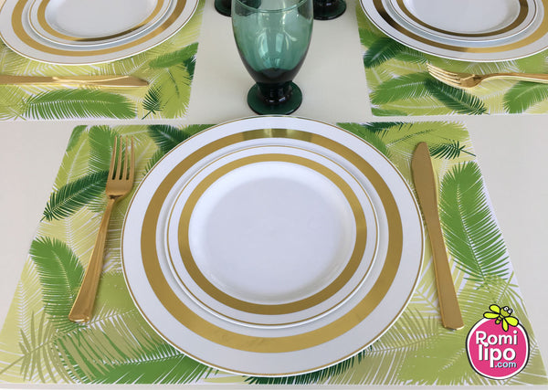Tropical Placemats, Set of 12 11 x 17 placemats, home decor,