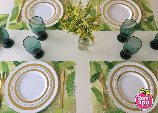 Tropical Placemats, Set of 12 11 x 17 placemats, home decor,