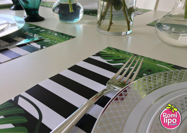 Tropical Placemats, Set of 12 11 x 17 placemats, home decor