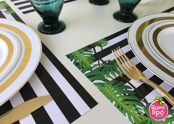 Tropical Placemats, Set of 12 11 x 17 placemats, home decor,