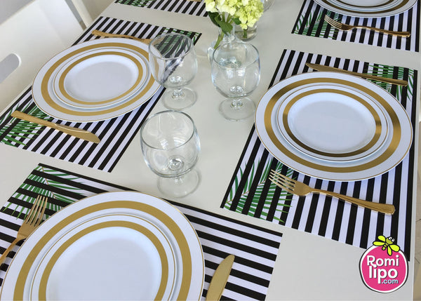 Tropical Placemats, Set of 12 11 x 17 placemats, home decor,