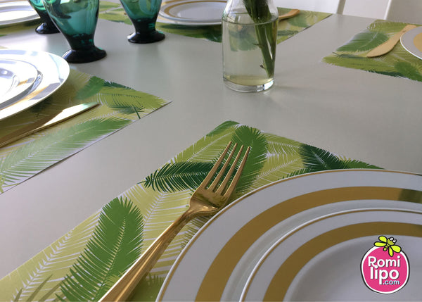 Tropical Placemats, Set of 12 11 x 17 placemats, home decor,