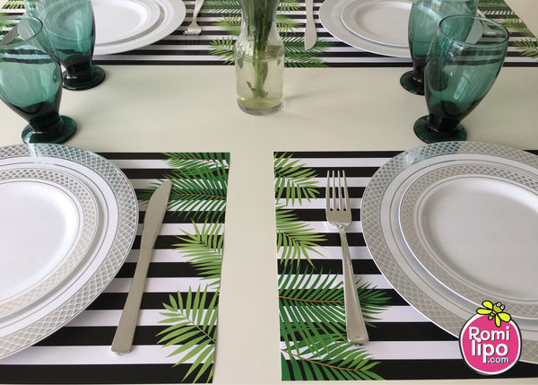 Tropical Placemats, Set of 12 11 x 17 placemats, home decor,