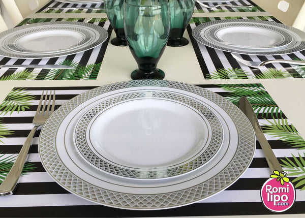 Tropical Placemats, Set of 12 11 x 17 placemats, home decor,