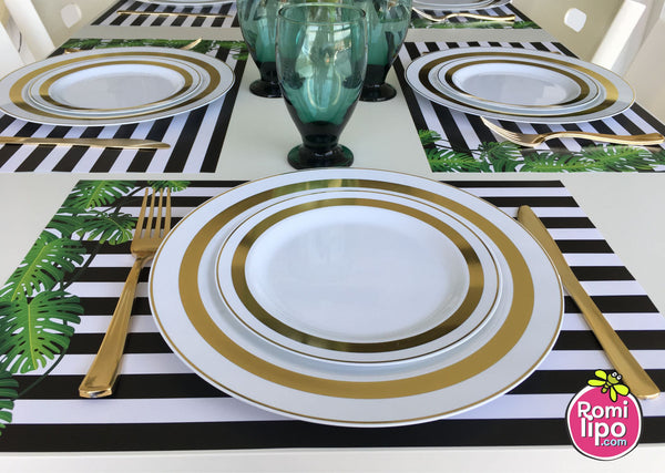 Tropical Placemats, Set of 12 11 x 17 placemats, home decor,