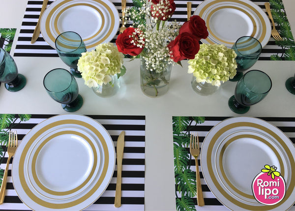 Tropical Placemats, Set of 12 11 x 17 placemats, home decor,