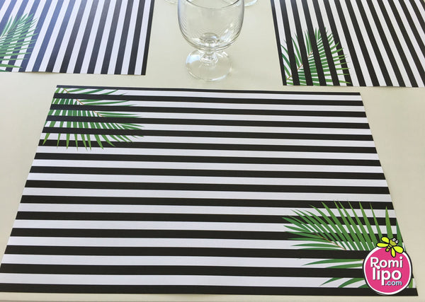 Tropical Placemats, Set of 12 11 x 17 placemats, home decor,