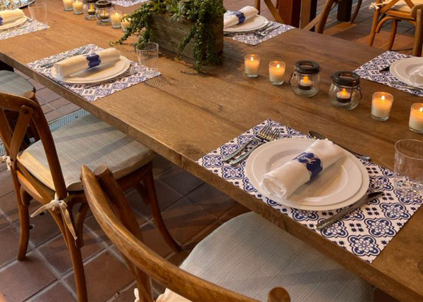 Mediterranean style, Set of 12 11 x 17 placemats,