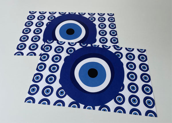 Evil Eye paper placemats
