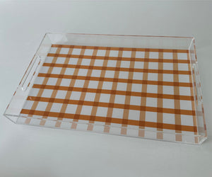 Endless possibilities acrylic tray - Gingham Orange Insert