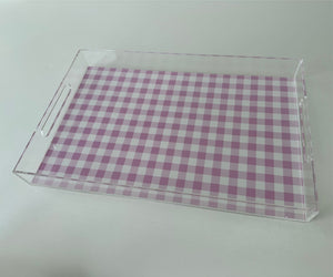 Endless possibilities acrylic tray - Gingham Pink Insert