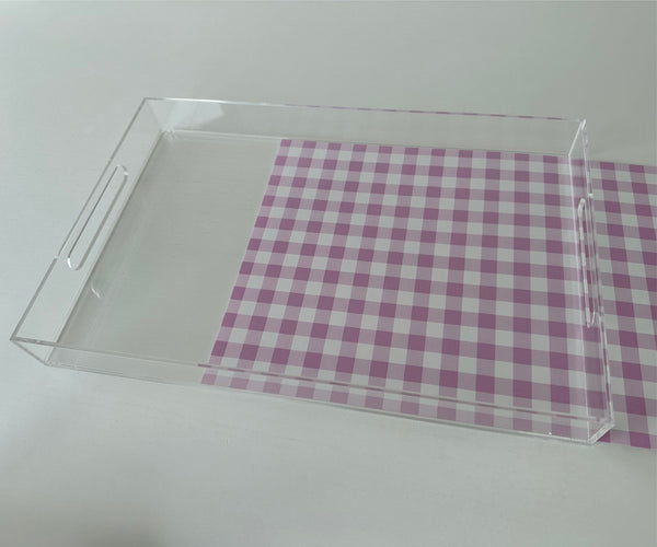 Endless possibilities acrylic tray - Gingham Pink Insert