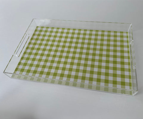 Endless possibilities acrylic tray - Gingham Green Insert