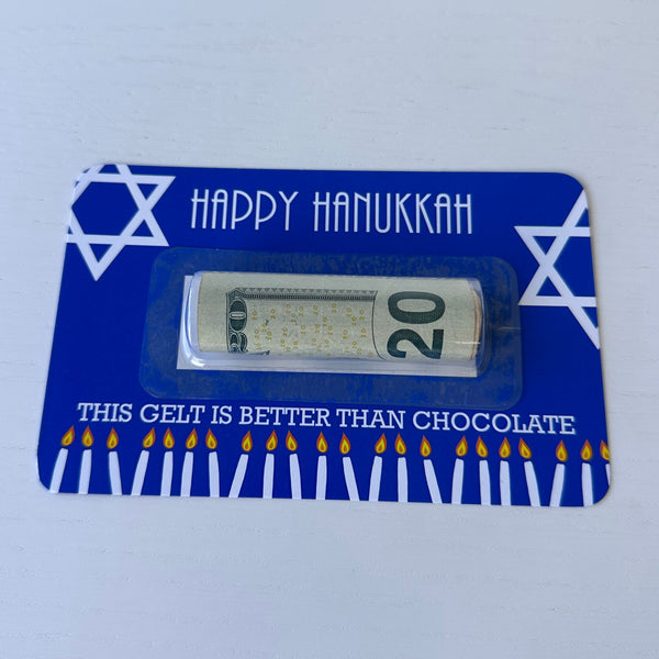 Gift cards money holder for Hanukkah (CANDLES)