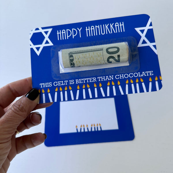 Gift cards money holder for Hanukkah (CANDLES)