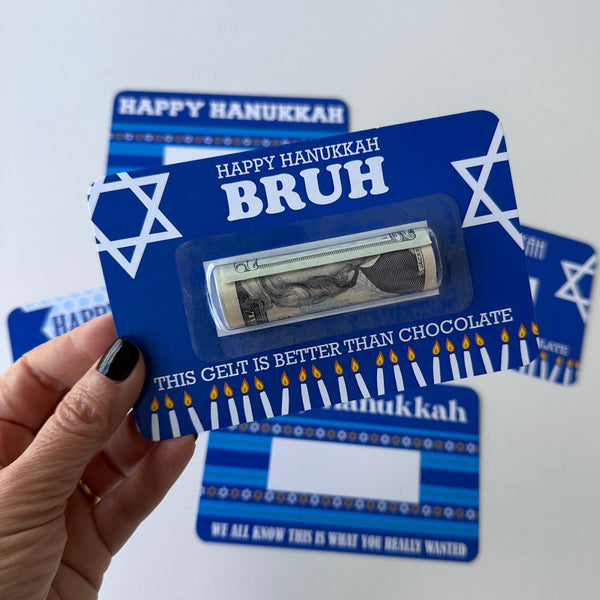 Gift cards money holder for Hanukkah (BRUH)